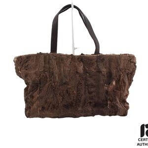 Loewe Brown Fur Tote Bag